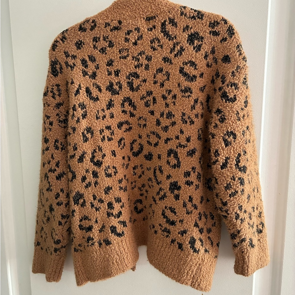 Cat & Jack Toddler Brown Leopard Cardigan - Picture 3 of 4